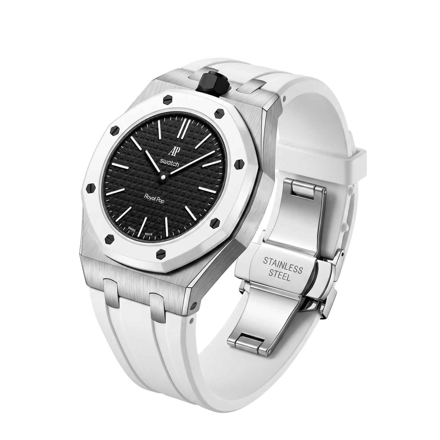 [KELA]Royal Oak Pop Exclusive Steel Case & Silicone Strap With Cradle