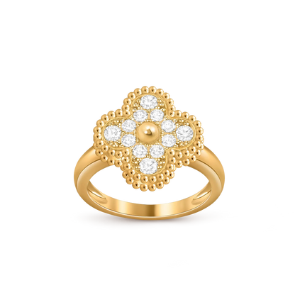 [KELA]LUCKY CLOVER VINTAGE GOLD RING COLLECTION