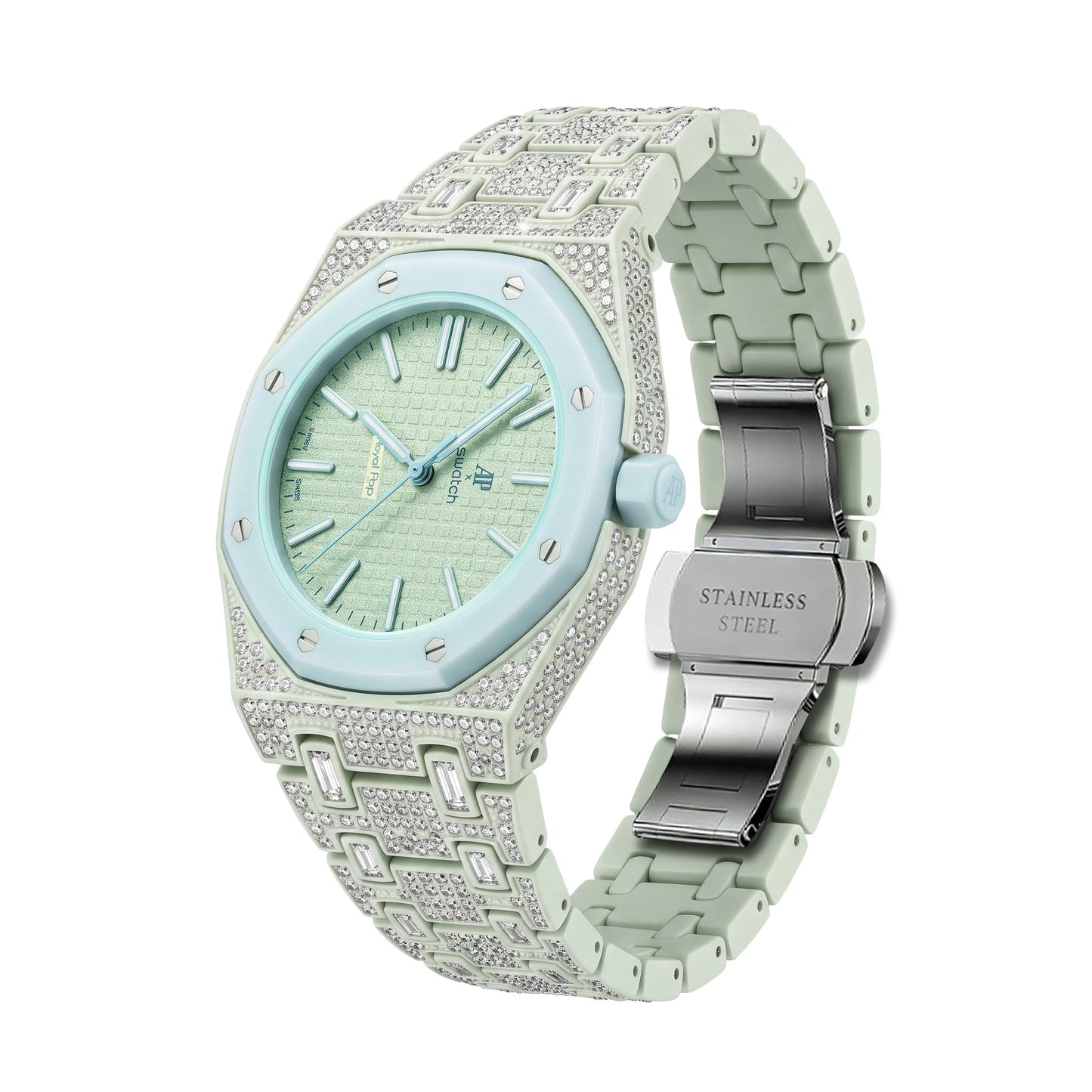 [KELA]Royal Oak Pop Exclusive Bioceramic Case & Bioceramic Strap Full Diamond