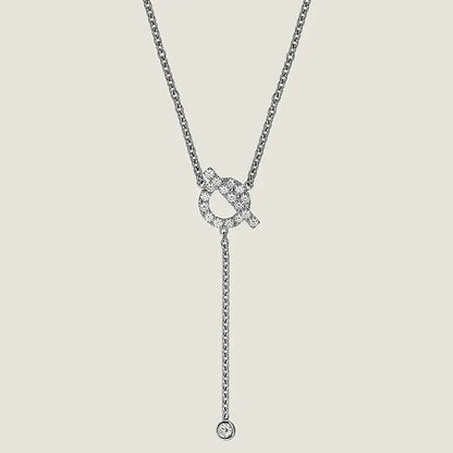 [KELA]FINESSE SILVER DIAMOND NECKLACE