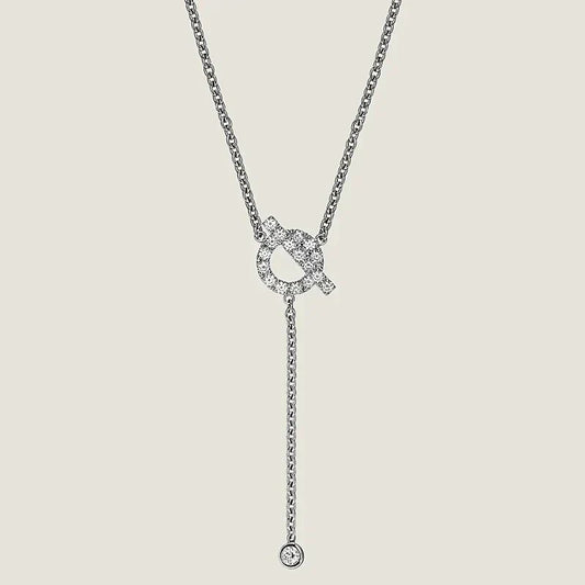 [KELA]FINESSE SILVER DIAMOND NECKLACE
