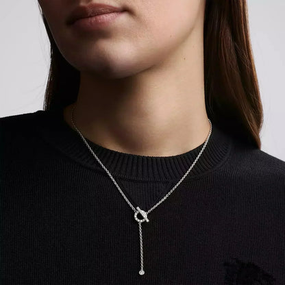 [KELA]FINESSE SILVER DIAMOND NECKLACE
