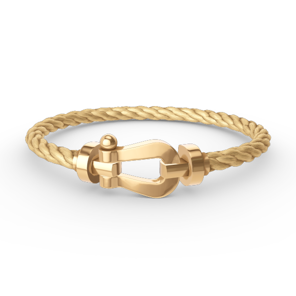 [KELA]FORCE LARGE HORSESHOE BRACELET - GOLD