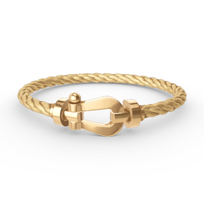 [KELA]FORCE LARGE HORSESHOE BRACELET - GOLD