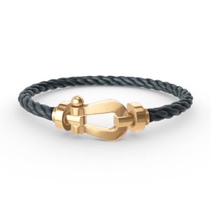 [KELA]FORCE LARGE HORSESHOE BRACELET - GOLD