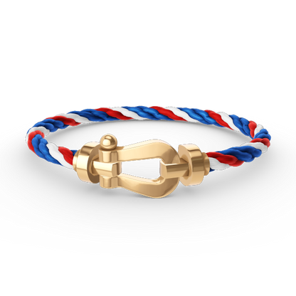 [KELA]FORCE LARGE HORSESHOE BRACELET - GOLD