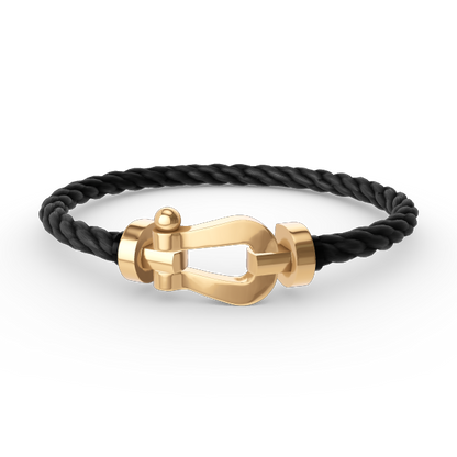 [KELA]FORCE LARGE HORSESHOE BRACELET - GOLD
