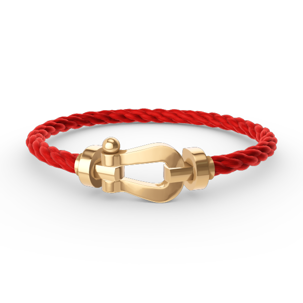 [KELA]FORCE LARGE HORSESHOE BRACELET - GOLD