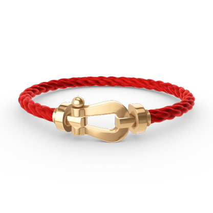 [KELA]FORCE LARGE HORSESHOE BRACELET - GOLD