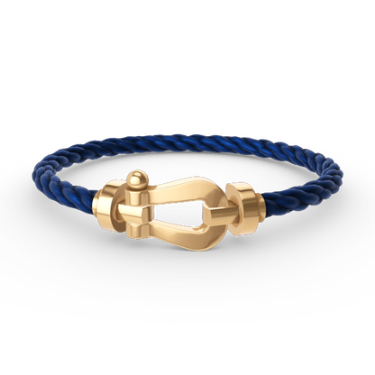 [KELA]FORCE LARGE HORSESHOE BRACELET - GOLD