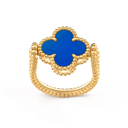 [KELA]LUCKY CLOVER GOLD REVERSIBLE RING