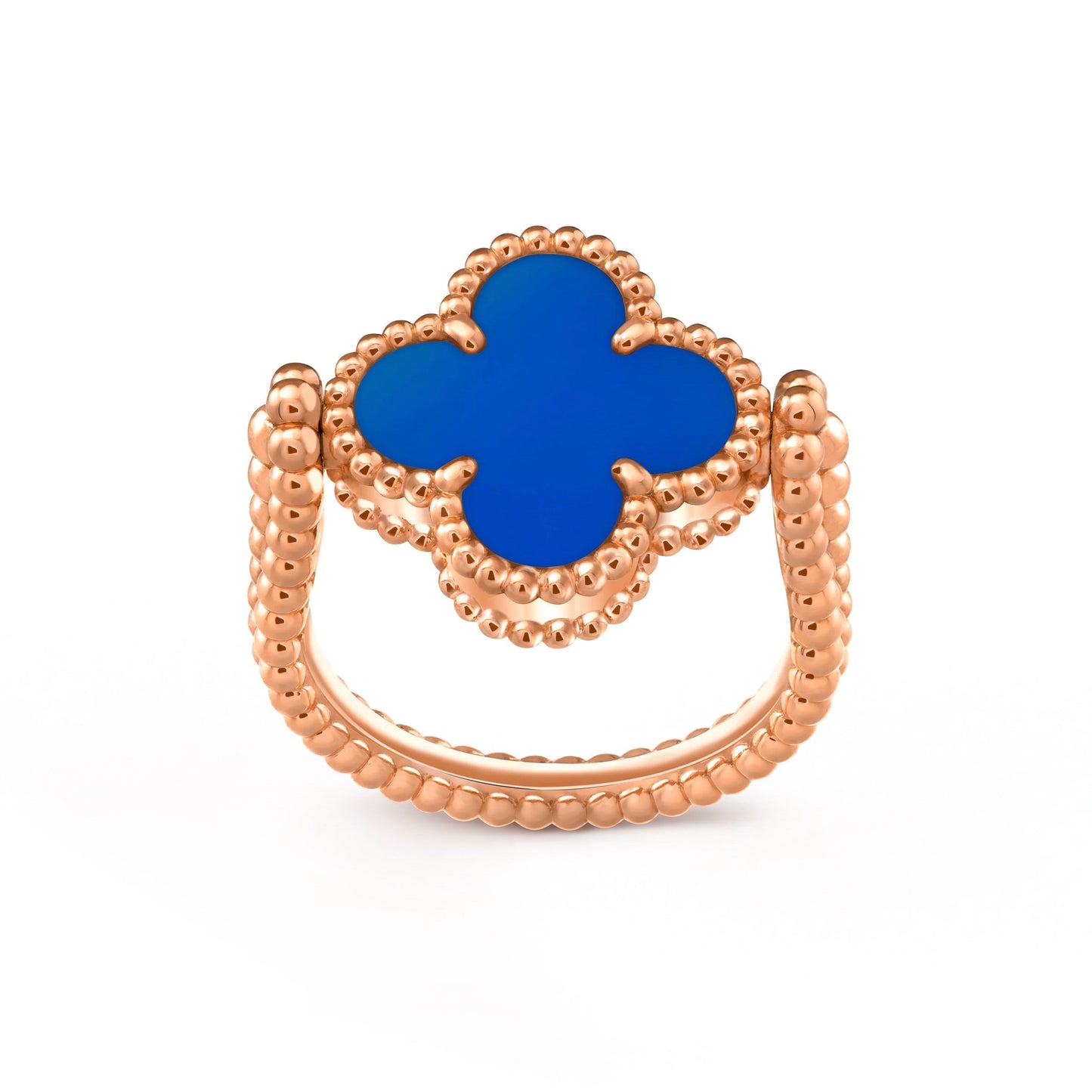 [KELA]LUCKY CLOVER ROSE GOLD REVERSIBLE RING