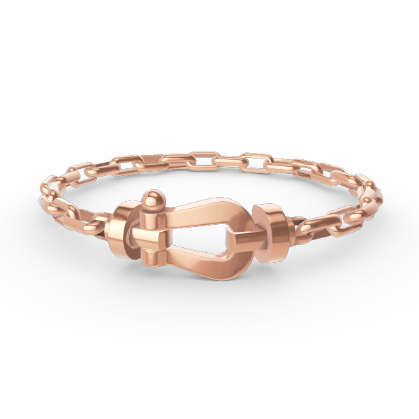 [KELA]FORCE LARGE HORSESHOE CLASP METAL BRACELET