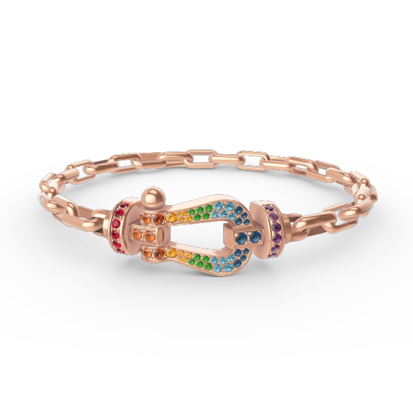 [KELA]FORCE LARGE HORSESHOE CLASP METAL BRACELET
