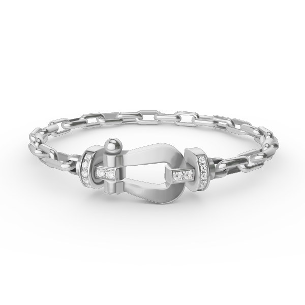 [KELA]FORCE LARGE HORSESHOE CLASP METAL BRACELET