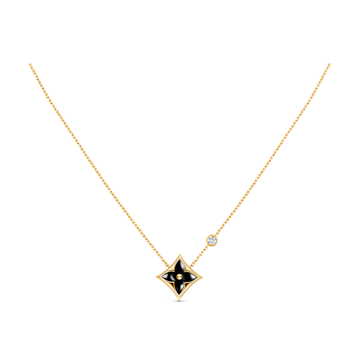 [KELA]STAR BLACK MOP NECKLACE