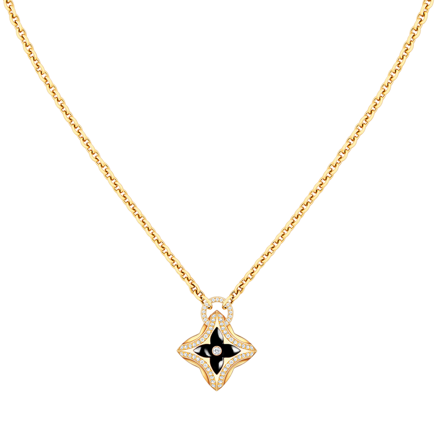 [KELA]STAR PEDANT ROSE GOLD DIAMOND NECKLACE