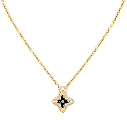 [KELA]STAR PEDANT ROSE GOLD DIAMOND NECKLACE