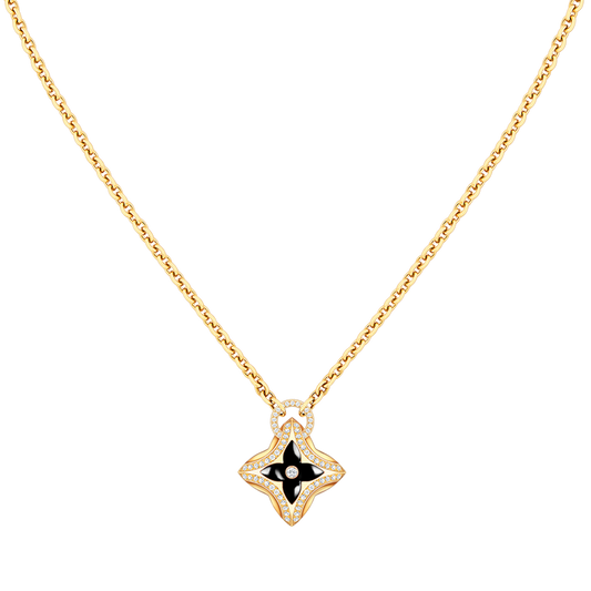 [KELA]STAR PEDANT ROSE GOLD DIAMOND NECKLACE