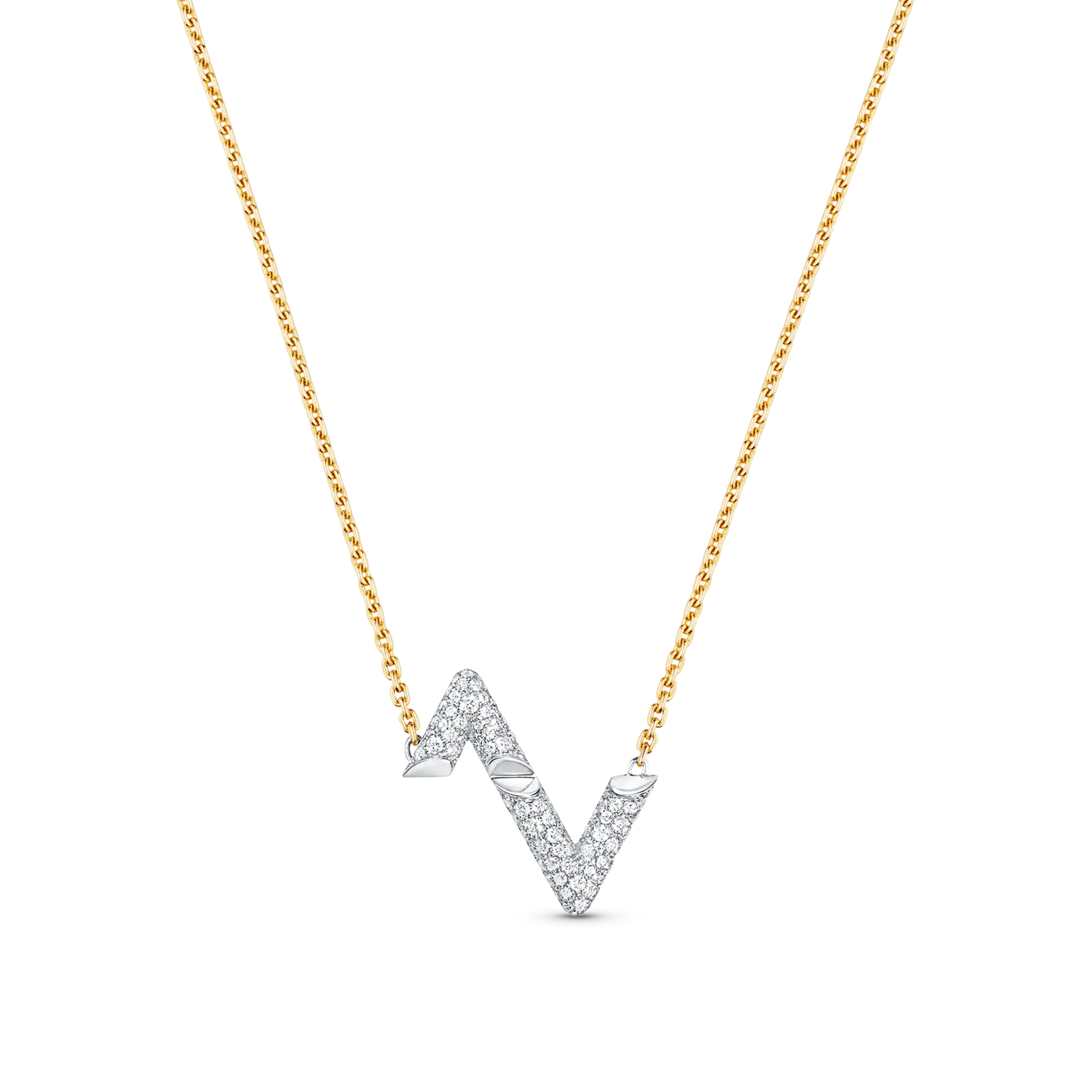 [KELA]VOLT SILVER DIAMOND PEDANT NECKLACE
