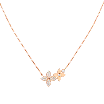 [KELA]STAR BLOSSOM NECKLACE ROSE GOLD DIAMONDS