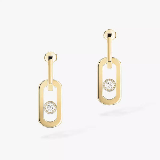 [KELA]SO MOVE XL DIAMOND PENDANT EARRINGS
