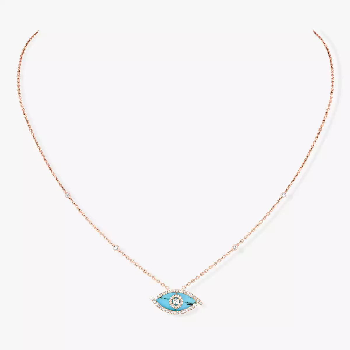 [KELA]LUCKY EYE DIAMOND NECKLACE