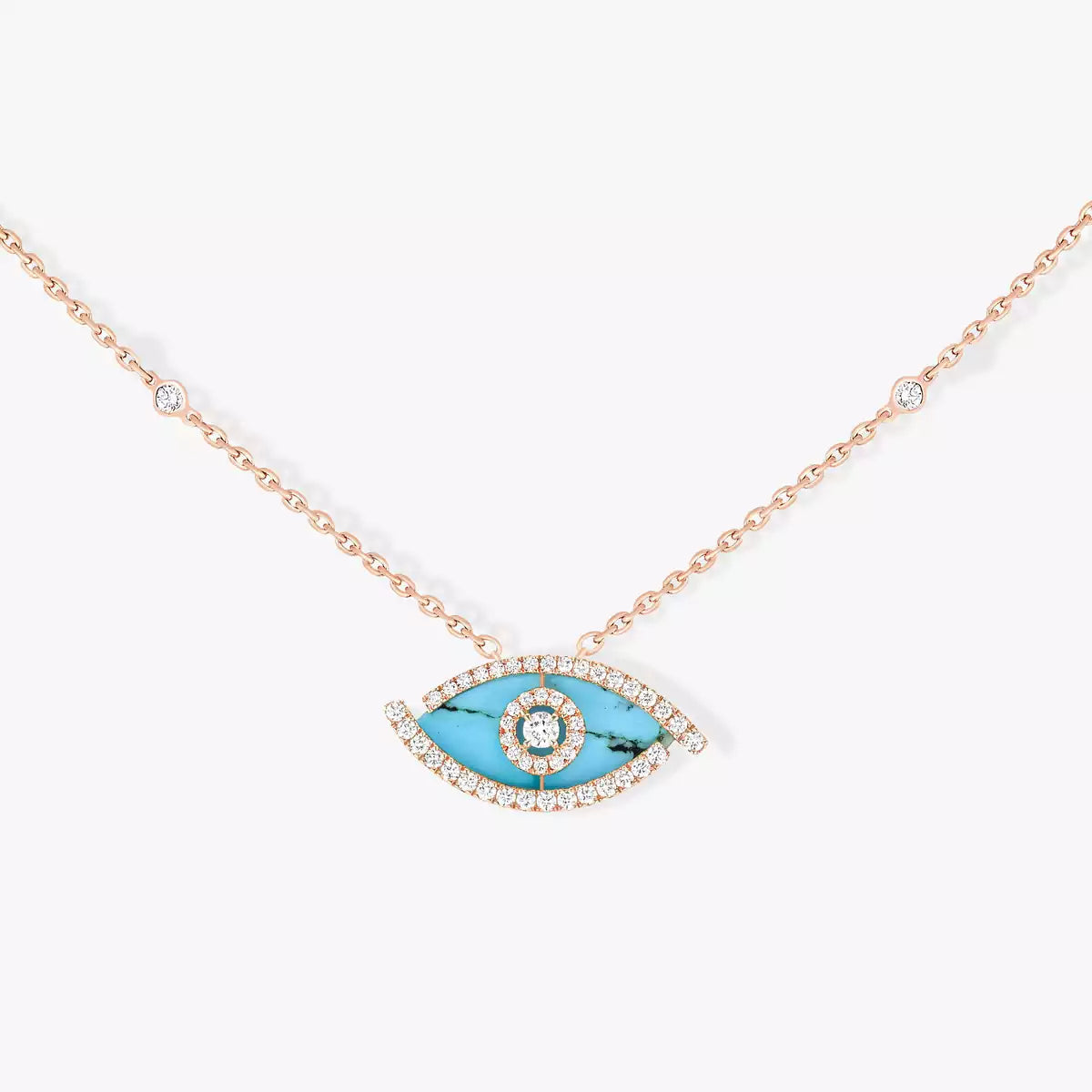 [KELA]LUCKY EYE DIAMOND NECKLACE