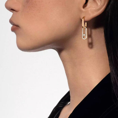 [KELA]MOVE LINK KINETIC DIAMOND EARRINGS