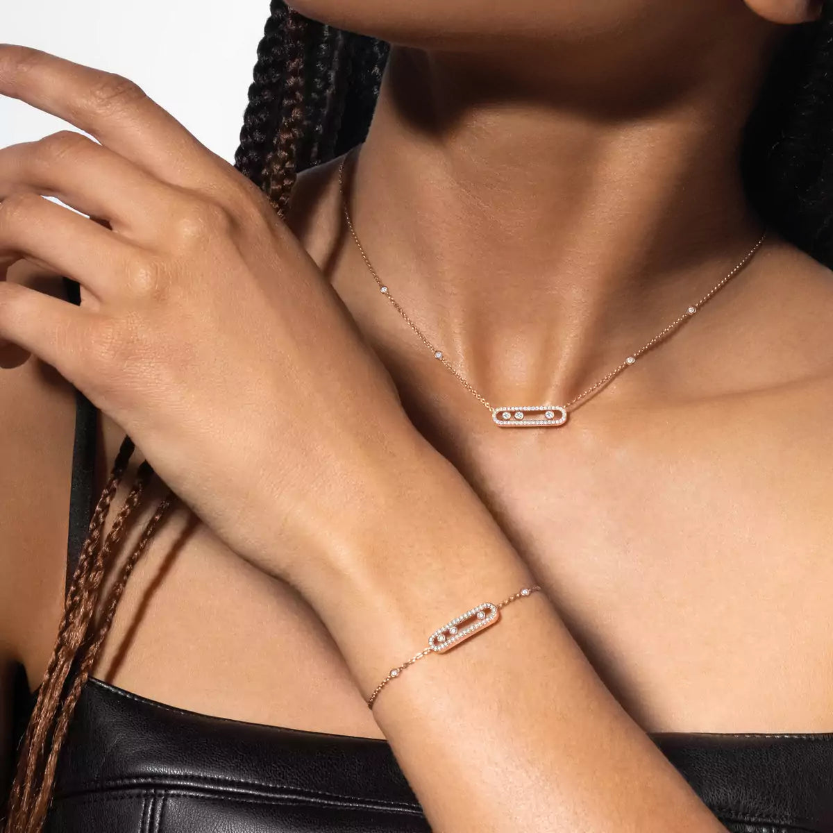 [KELA]PAVÉ BABY MOVE DIAMOND BRACELET