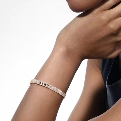 [KELA]MOVE NOA FULL-PAVÉ DIAMOND BANGLE BRACELET