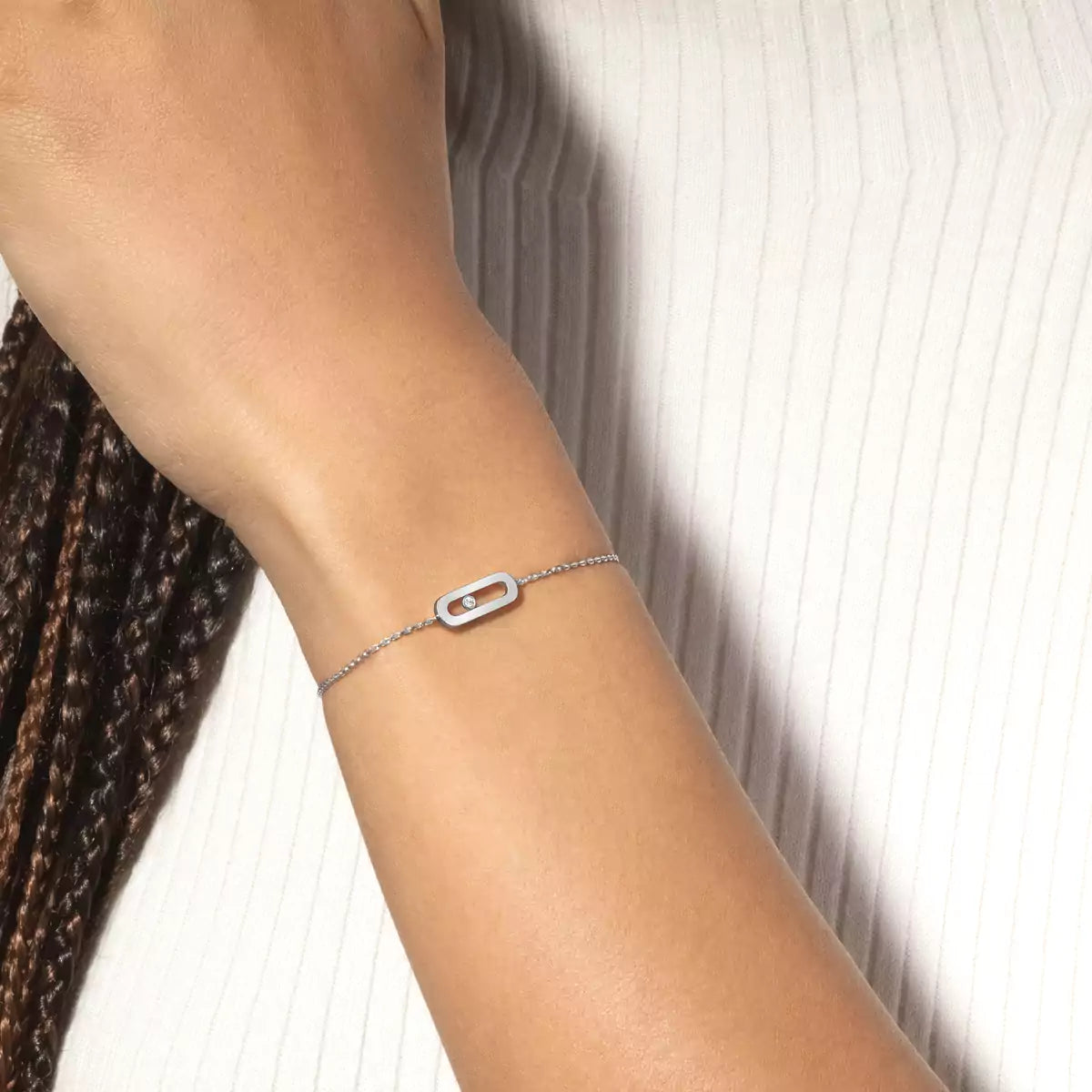 [KELA]MOVE UNO SINGLE DIAMOND BRACELET