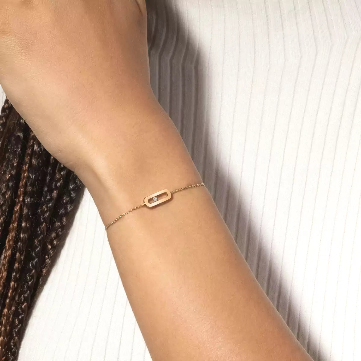 [KELA]MOVE UNO SINGLE DIAMOND BRACELET
