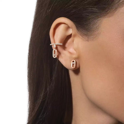 [KELA]MOVE UNO DIAMOND STUD EARRINGS