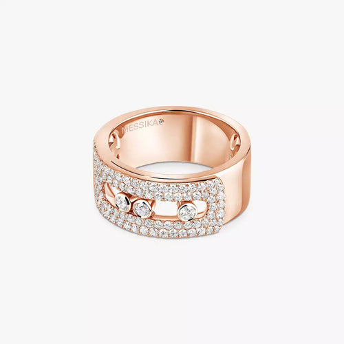 [KELA]MOVE NOA PAVÉ DIAMOND INTERLOCKING RING