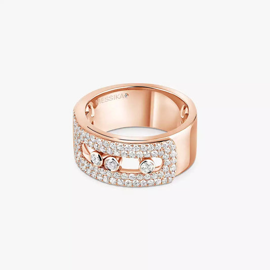 [KELA]MOVE NOA PAVÉ DIAMOND INTERLOCKING RING