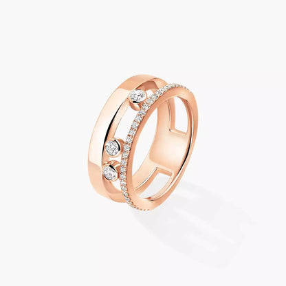 [KELA]MOVE NOA PAVÉ DIAMOND INTERLOCKING RING