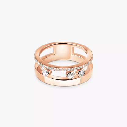 [KELA]MOVE NOA PAVÉ DIAMOND INTERLOCKING RING
