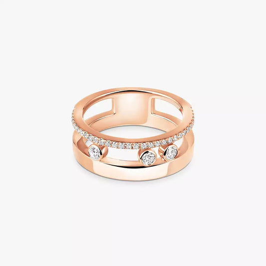 [KELA]MOVE NOA PAVÉ DIAMOND INTERLOCKING RING