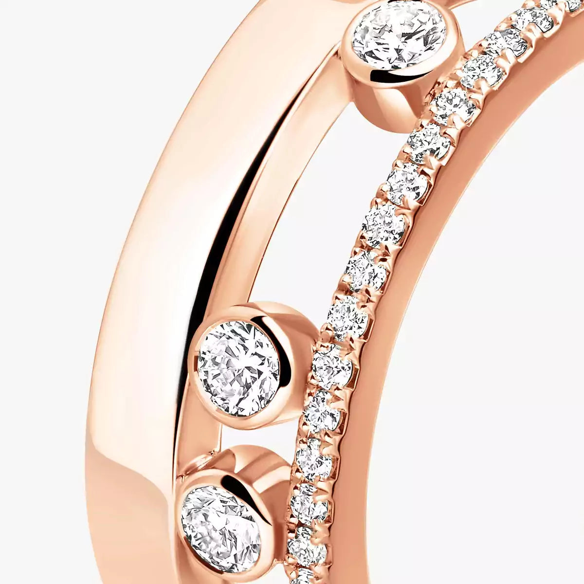 [KELA]MOVE NOA PAVÉ DIAMOND INTERLOCKING RING