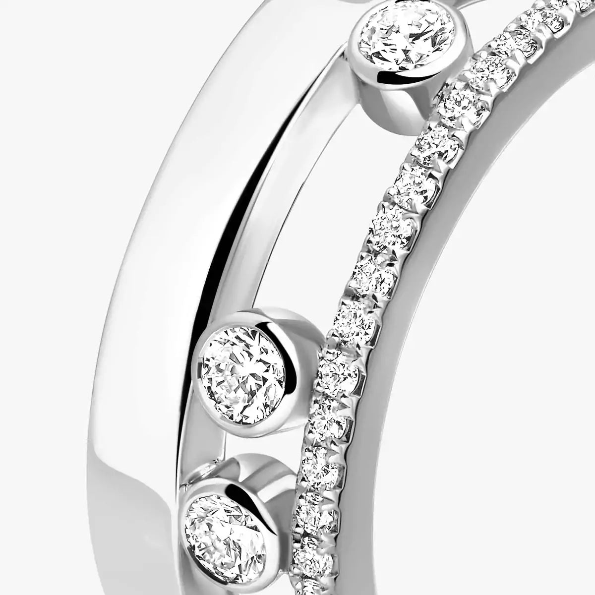 [KELA]MOVE NOA PAVÉ DIAMOND INTERLOCKING RING