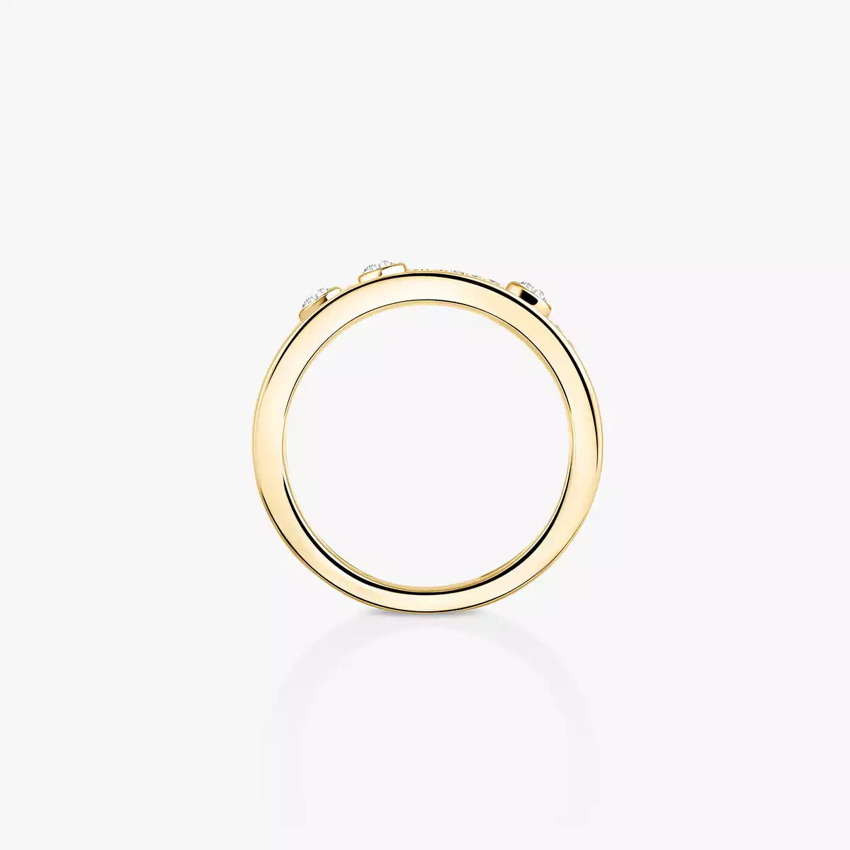 [KELA]MOVE NOA PAVÉ DIAMOND INTERLOCKING RING