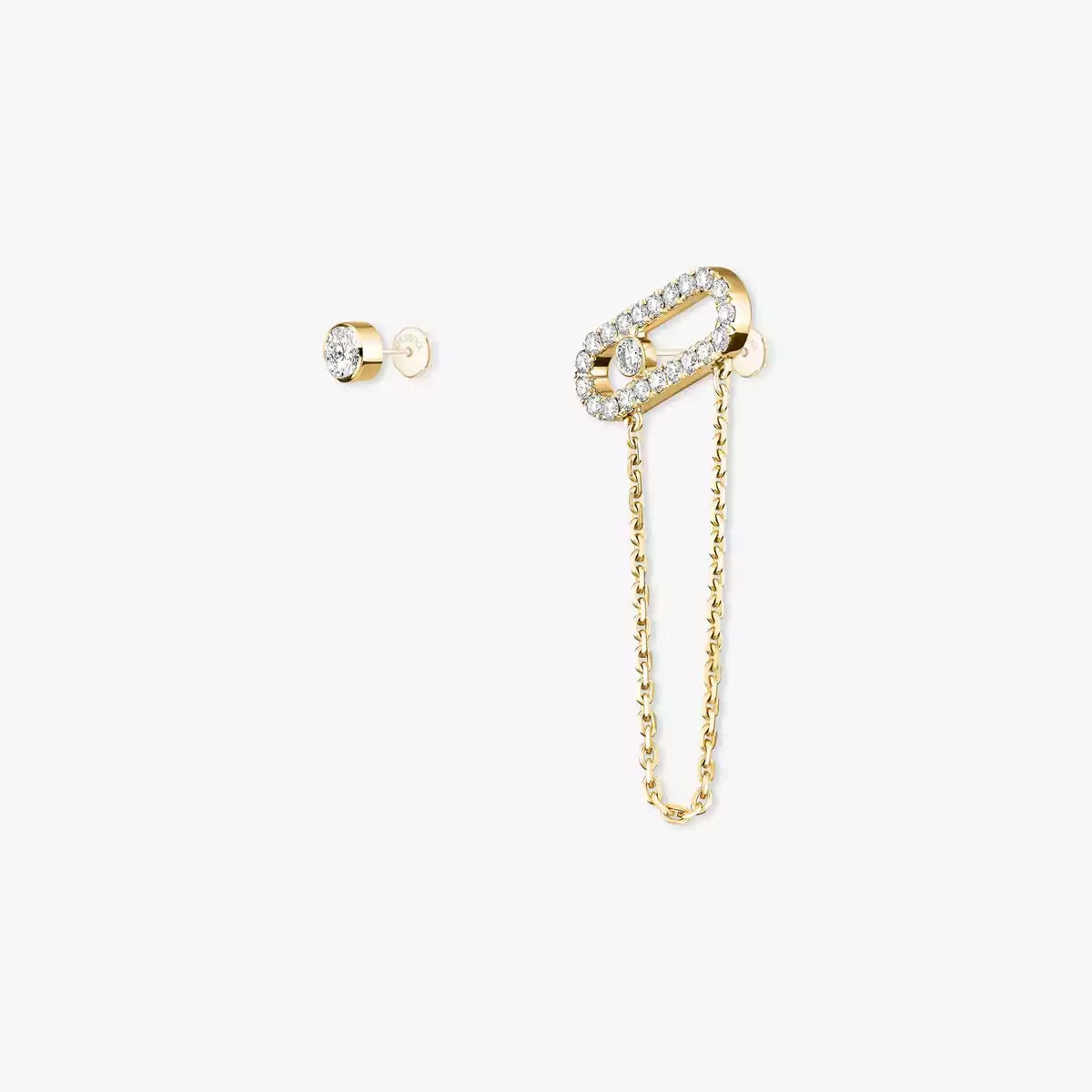 [KELA]MOVE UNO ALL DIAMOND STUD EARRINGS