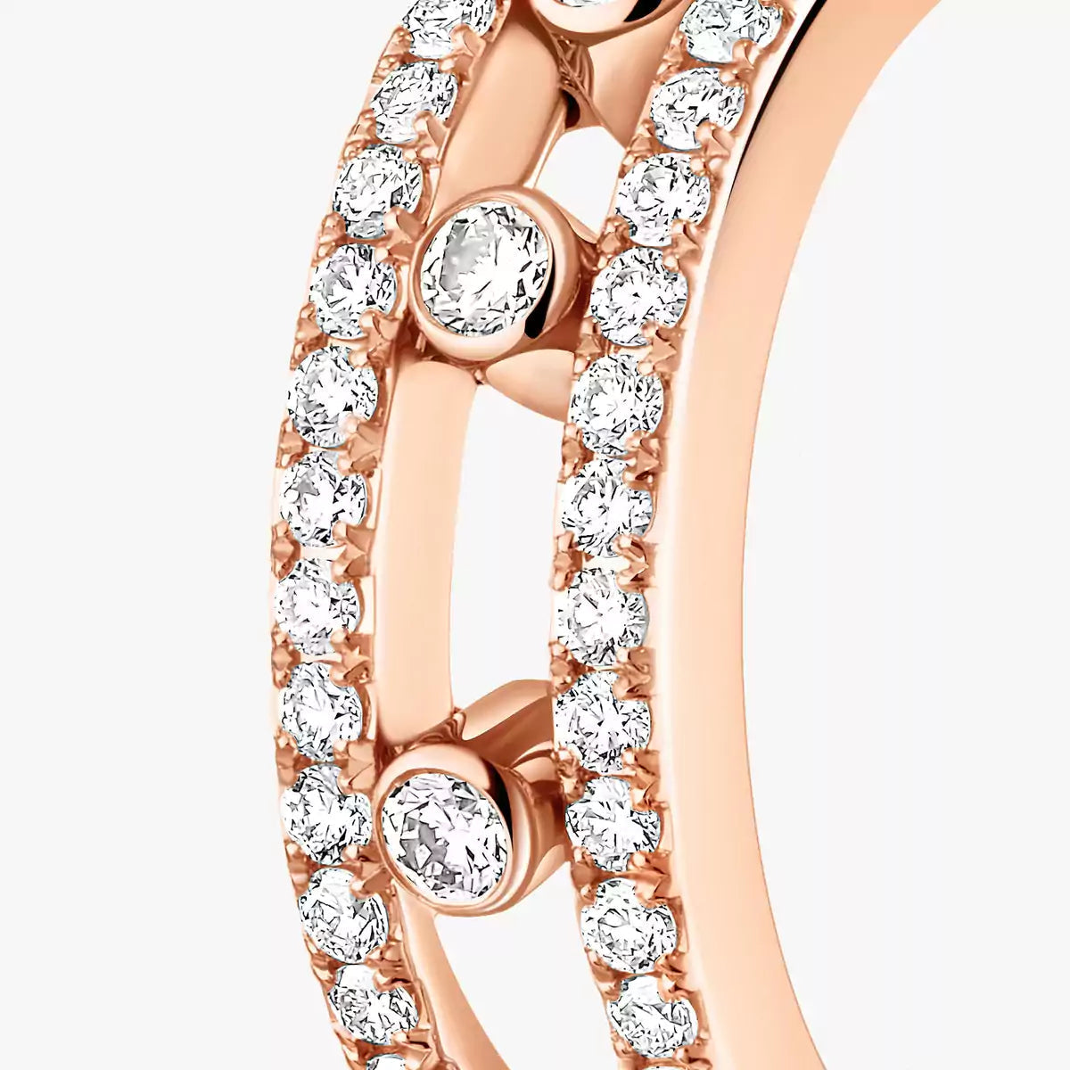 [KELA]MOVE PAVÉ DIAMOND HOOP EARRINGS