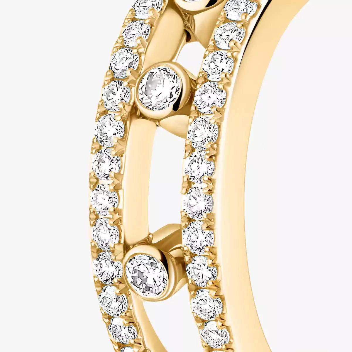 [KELA]MOVE PAVÉ DIAMOND HOOP EARRINGS