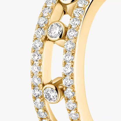 [KELA]MOVE PAVÉ DIAMOND HOOP EARRINGS
