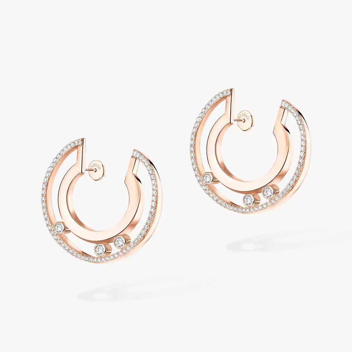 [KELA]MOVE ROMANE SMALL DIAMOND HOOP EARRINGS