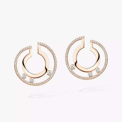 [KELA]MOVE ROMANE SMALL DIAMOND HOOP EARRINGS