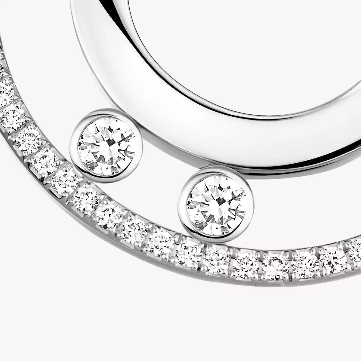 [KELA]MOVE ROMANE SMALL DIAMOND HOOP EARRINGS