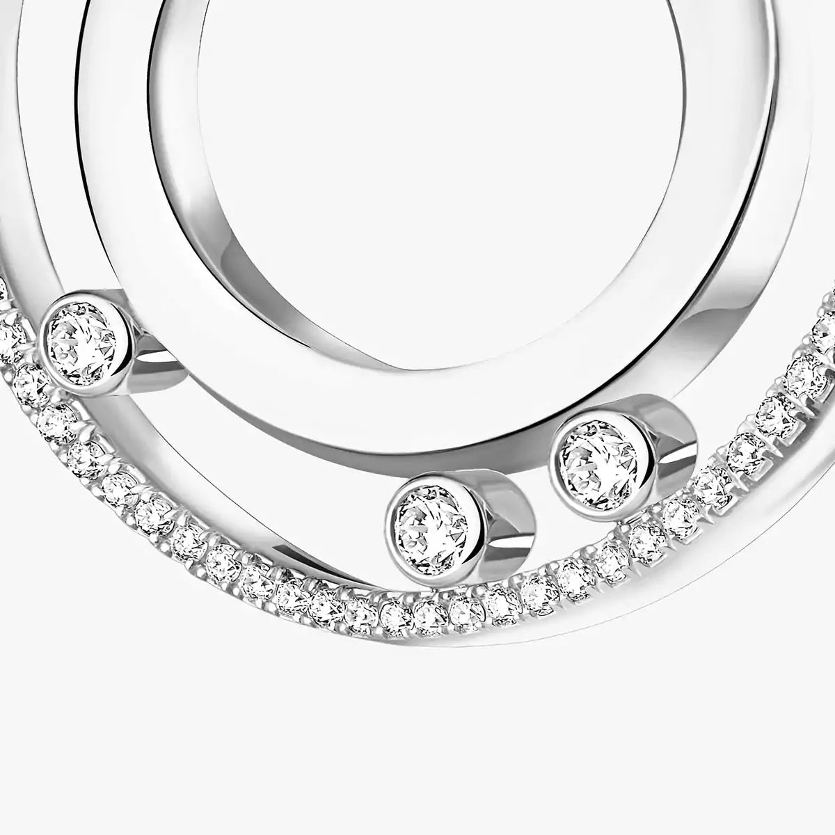 [KELA]MOVE ROMANE SMALL DIAMOND HOOP EARRINGS